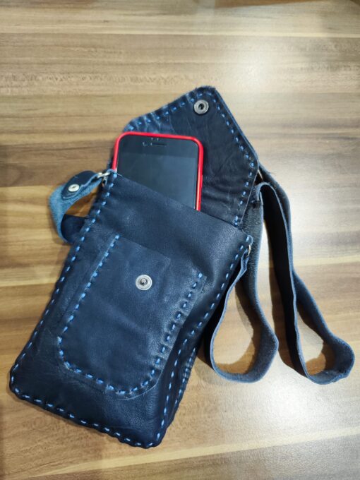 Mini Askılı Geniş Çanta - Telefon Çantası - Görsel 5
